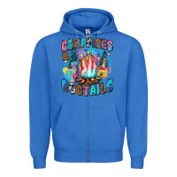 True Royal campfires and coctails Zipper Hoodie - Zillion Design Studio