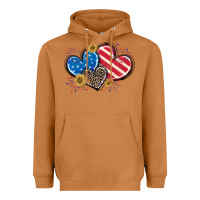 Meerkat American Flag heart Heavyweight Hoodie - CowGirlArtShop