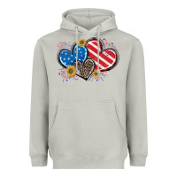 Moon Dust American Flag heart Heavyweight Hoodie - CowGirlArtShop