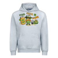 Heather Grey deink drank drunk st. patrick's day Urban Hoodie - MaliasSmallBusiness