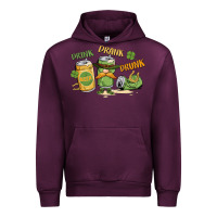 Mauve Wine deink drank drunk st. patrick's day Urban Hoodie - MaliasSmallBusiness