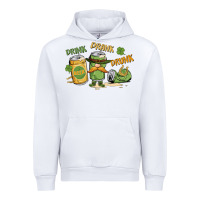 White deink drank drunk st. patrick's day Urban Hoodie - MaliasSmallBusiness