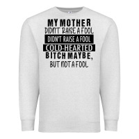 Oatmeal Heather my mother black Premium Sweatshirt - RacoonDesign