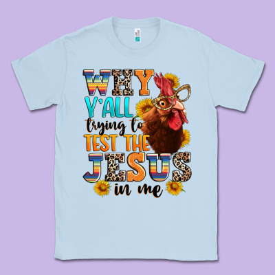Classic Tee why yall trying to test the jesus in me