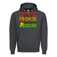 Smoke juneteenth was a promise what was broken Zipper Hoodie - texasbilliewilder
