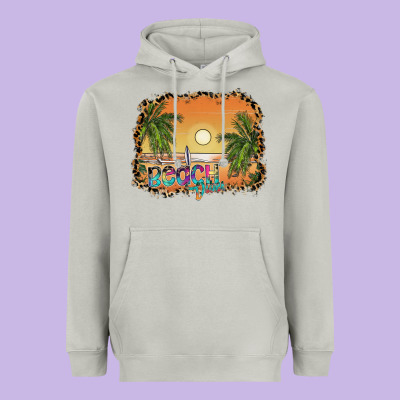Beach Vibes Heavyweight Hoodie Designed By Sublimationcraftshop