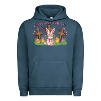 Pigment Midnight Navy every knee shall bow Urban Hoodie - MaliasSmallBusiness