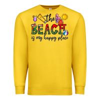Lemon the beach is my happy place Premium Sweatshirt - CowhideDigitalArt