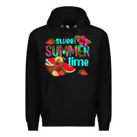 Black sweet summer time Premium Hoodie - AdoDesignShop