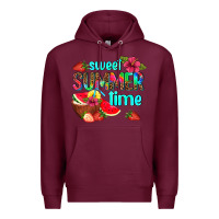 Burgundy sweet summer time Premium Hoodie - AdoDesignShop