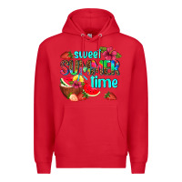 Red sweet summer time Premium Hoodie - AdoDesignShop