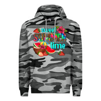 Slate Camo sweet summer time Premium Hoodie - AdoDesignShop