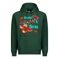 Sports Green sweet summer time Premium Hoodie - AdoDesignShop