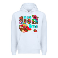 White sweet summer time Premium Hoodie - AdoDesignShop
