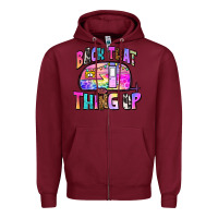 Burgundy back that thing up Zipper Hoodie - Zillion Design Studio