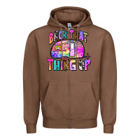Chestnut back that thing up Zipper Hoodie - Zillion Design Studio