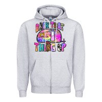 Heather Grey back that thing up Zipper Hoodie - Zillion Design Studio