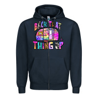 Navy back that thing up Zipper Hoodie - Zillion Design Studio