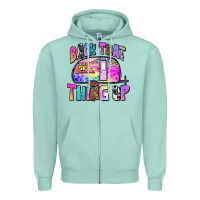 Seafoam back that thing up Zipper Hoodie - Zillion Design Studio