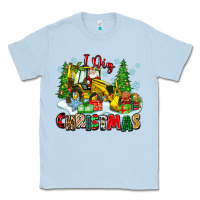 Dusty Blue i dig christmas Classic Tee - Zillion Design Studio