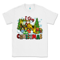 White i dig christmas Classic Tee - Zillion Design Studio