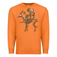 Carrot Christmas deer and skeletons Premium Sweatshirt - FaDigitalArtStudio