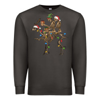 Smoke Christmas deer and skeletons Premium Sweatshirt - FaDigitalArtStudio