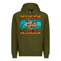 Army Green sunflowers cowhide leopard texas map Premium Hoodie - BarkalooDesign