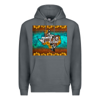 Rock sunflowers cowhide leopard texas map Premium Hoodie - BarkalooDesign