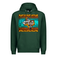 Sports Green sunflowers cowhide leopard texas map Premium Hoodie - BarkalooDesign