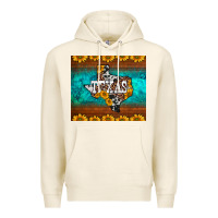 Tofu sunflowers cowhide leopard texas map Premium Hoodie - BarkalooDesign
