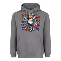 Storm American flag sunflower Heavyweight Hoodie - Neo Western