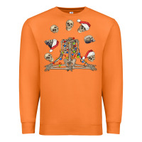 Carrot christmas human skeleton and skulls Premium Sweatshirt - FaDigitalArtStudio