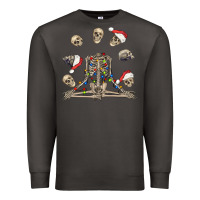 Smoke christmas human skeleton and skulls Premium Sweatshirt - FaDigitalArtStudio
