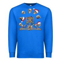 True Royal christmas human skeleton and skulls Premium Sweatshirt - FaDigitalArtStudio