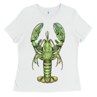 White lobster Ladies Tee - BarkalooDesign