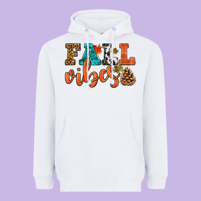 Fall Vibes Heavyweight Hoodie Designed By Hra Design Shop