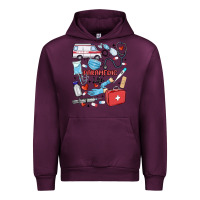 Mauve Wine can't talk right now doing paramedic stuff Urban Hoodie - MaliasSmallBusiness