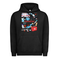Pigment Black can't talk right now doing paramedic stuff Urban Hoodie - MaliasSmallBusiness