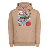 Pigment Burro can't talk right now doing paramedic stuff Urban Hoodie - MaliasSmallBusiness