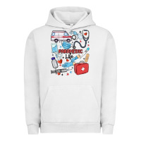 Pigment Lunar Rock can't talk right now doing paramedic stuff Urban Hoodie - MaliasSmallBusiness