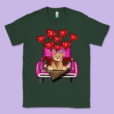 Classic Tee Valentine's day tedybear truck