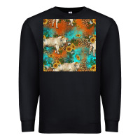 Black western charolais cow seamless pattern Premium Sweatshirt - HRA Design Shop