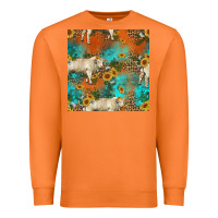 Carrot western charolais cow seamless pattern Premium Sweatshirt - HRA Design Shop