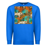 True Royal western charolais cow seamless pattern Premium Sweatshirt - HRA Design Shop