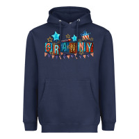 Navy American Granny 4th of july Heavyweight Hoodie - CowGirlArtShop