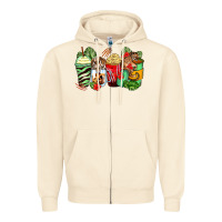 Sandshell tiger coffee cups Zipper Hoodie - Zillion Design Studio
