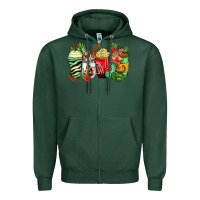 Sports Green tiger coffee cups Zipper Hoodie - Zillion Design Studio