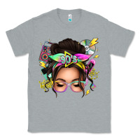 Heather Grey 90s messy bun Classic Tee - texasbilliewilder