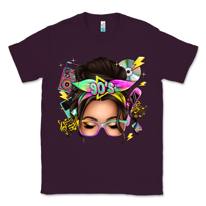 90s Messy Bun Classic Tee by texasbilliewilder | Teevron
